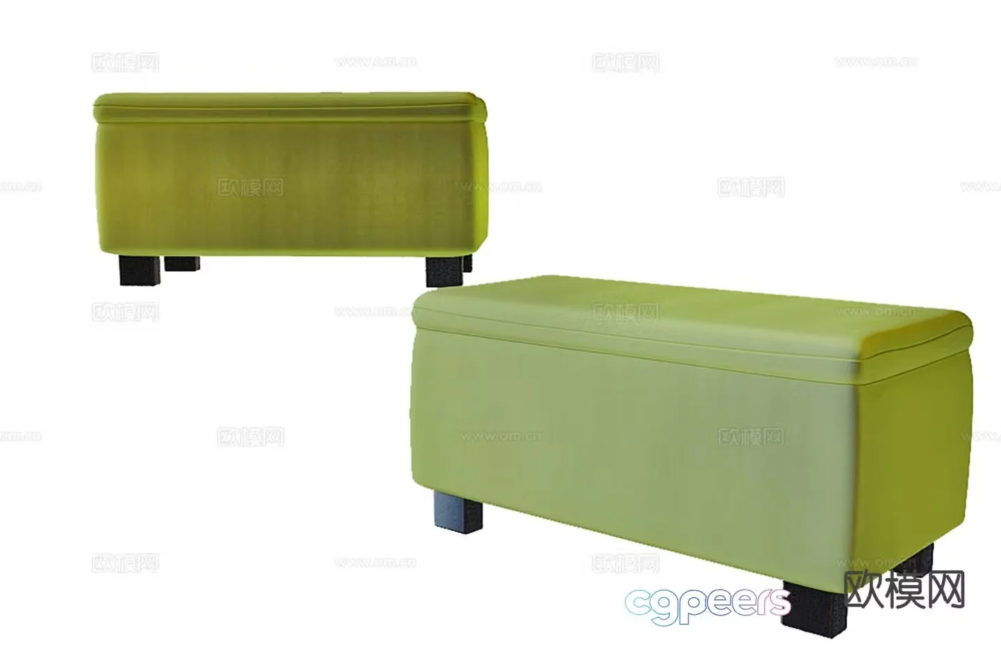 Modern stool sofa stool low stool 3d model