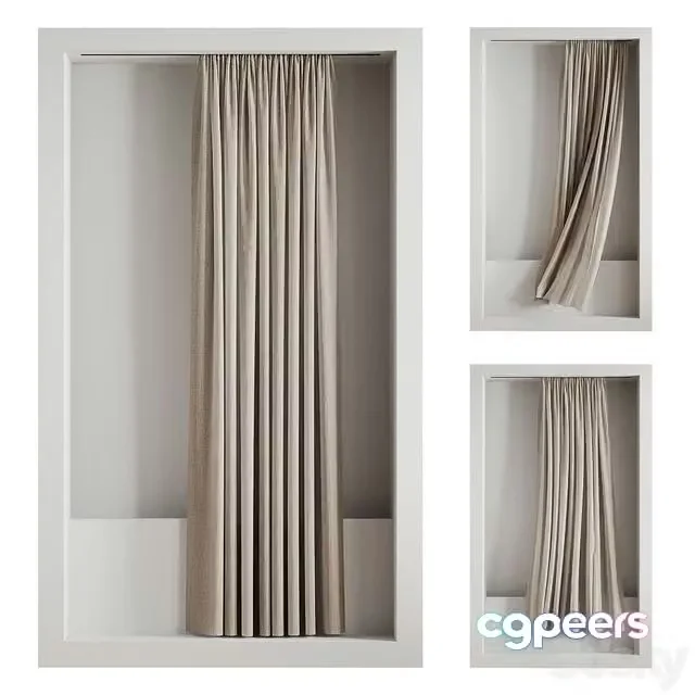 3ds Max Free – Bath Curtain 02