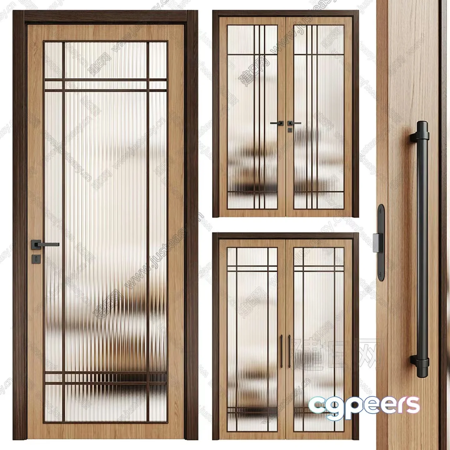 A Set Of Doors 3D Model – 13019 – VRAY Render