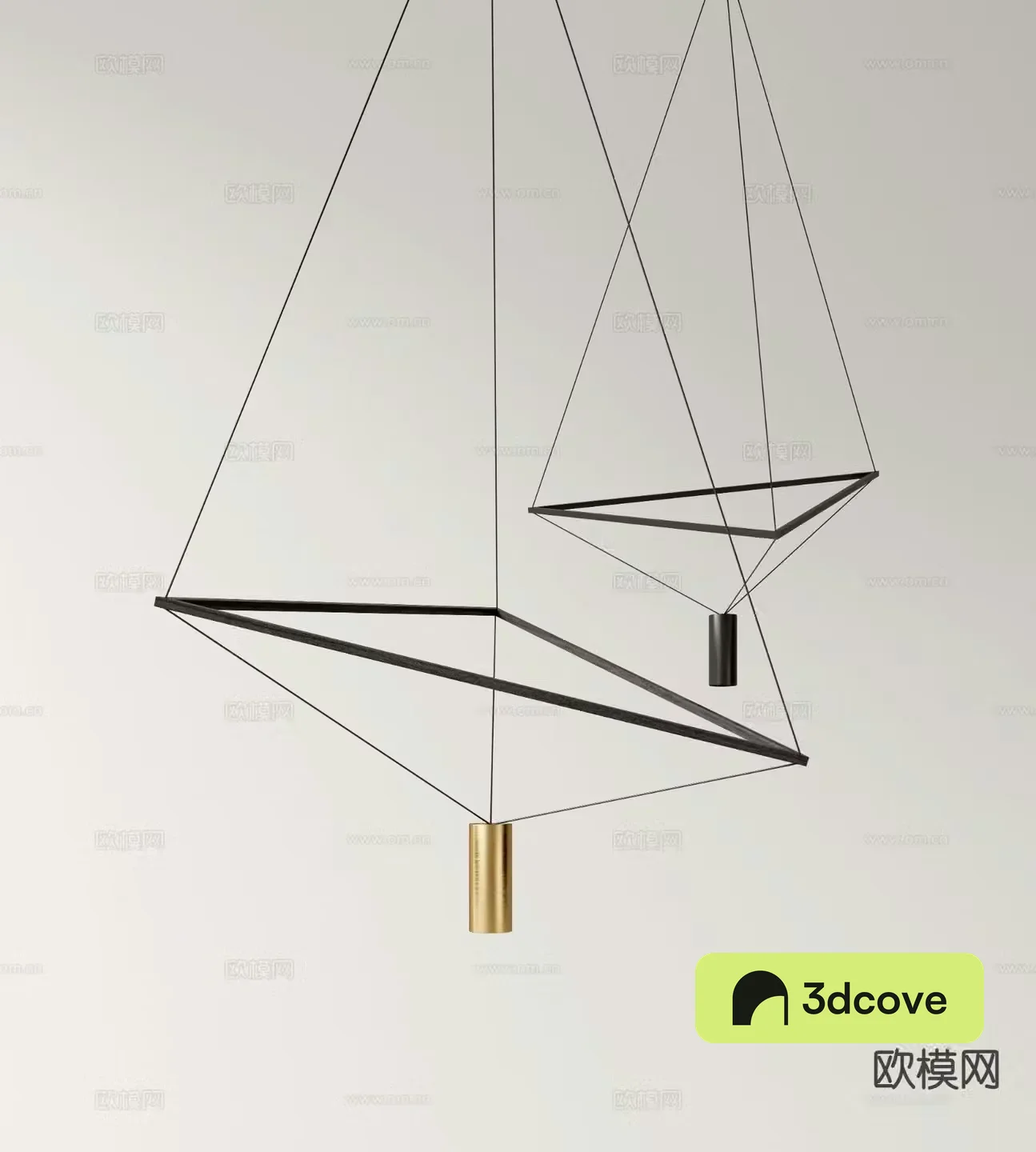 Modern metal chandelier