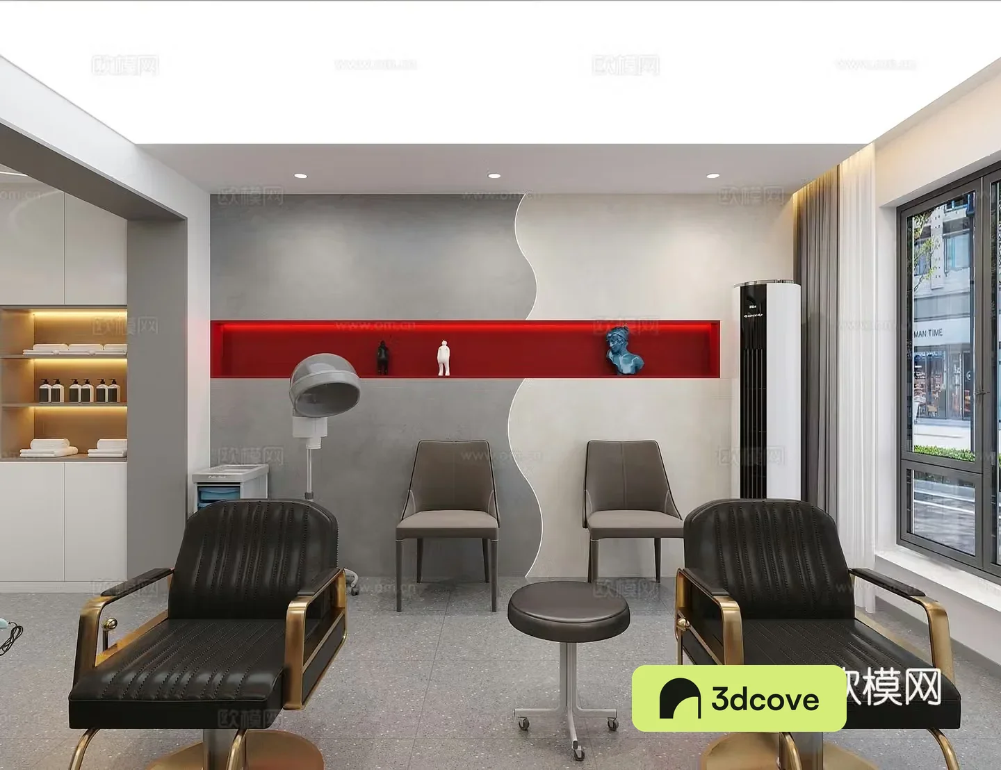 Modern hair salon