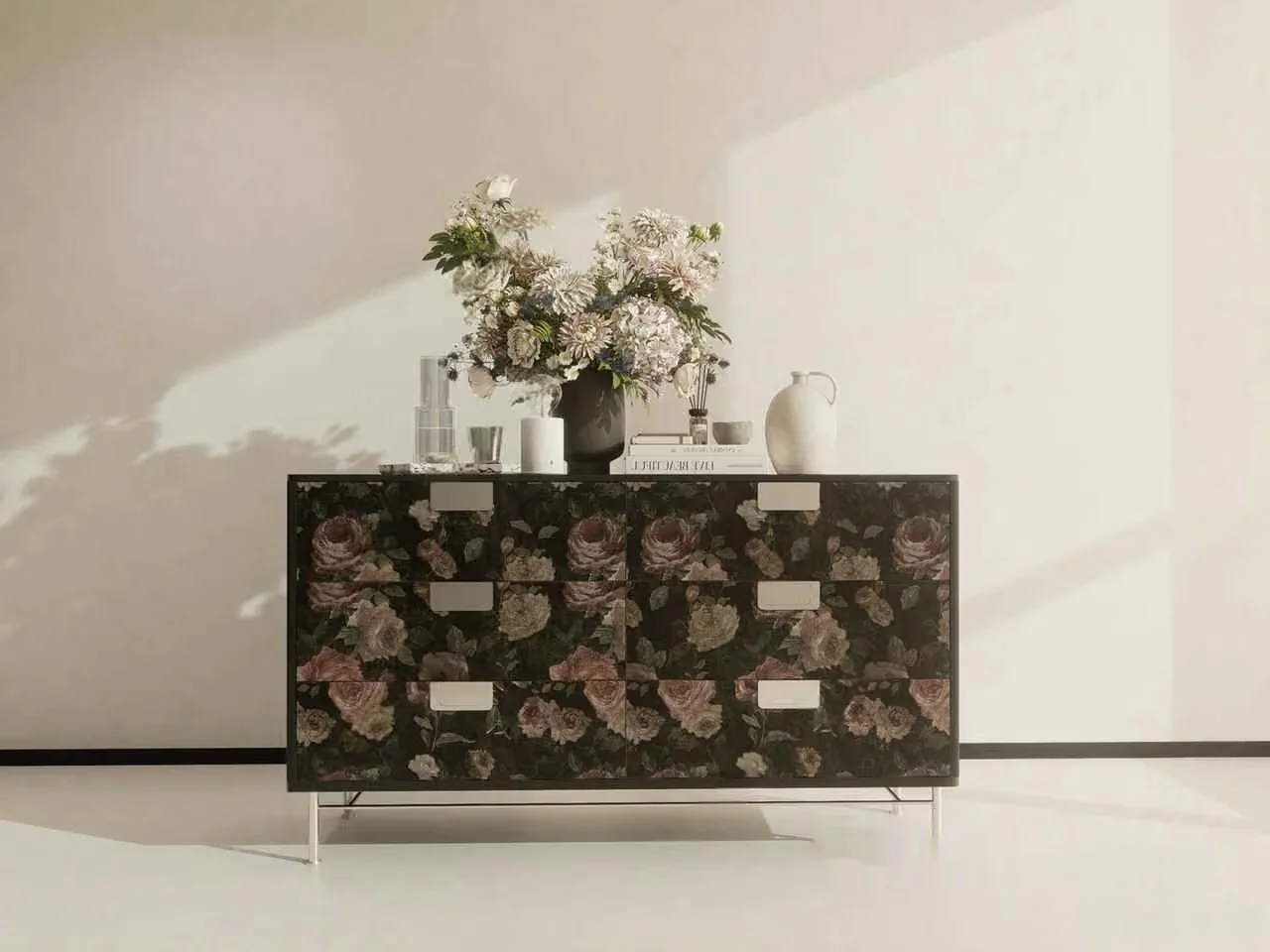A Floral Dresser 3D Model – 18406 – VRAY Render