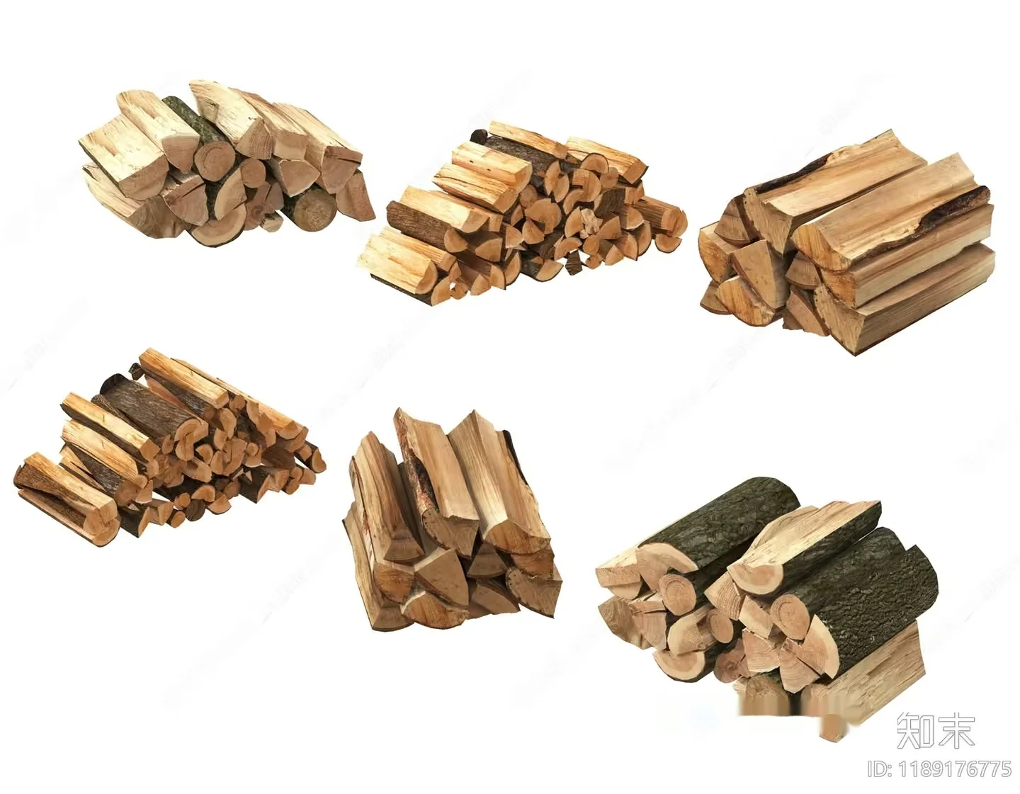 Wooden Firewood 3D Model – 6528 – VRAY Render