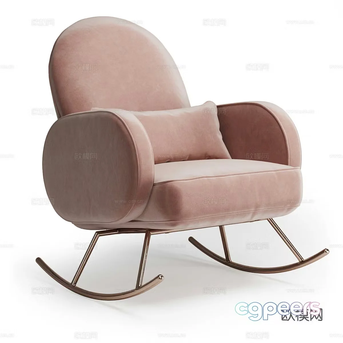 Rocking chair leisure chair 3d model
