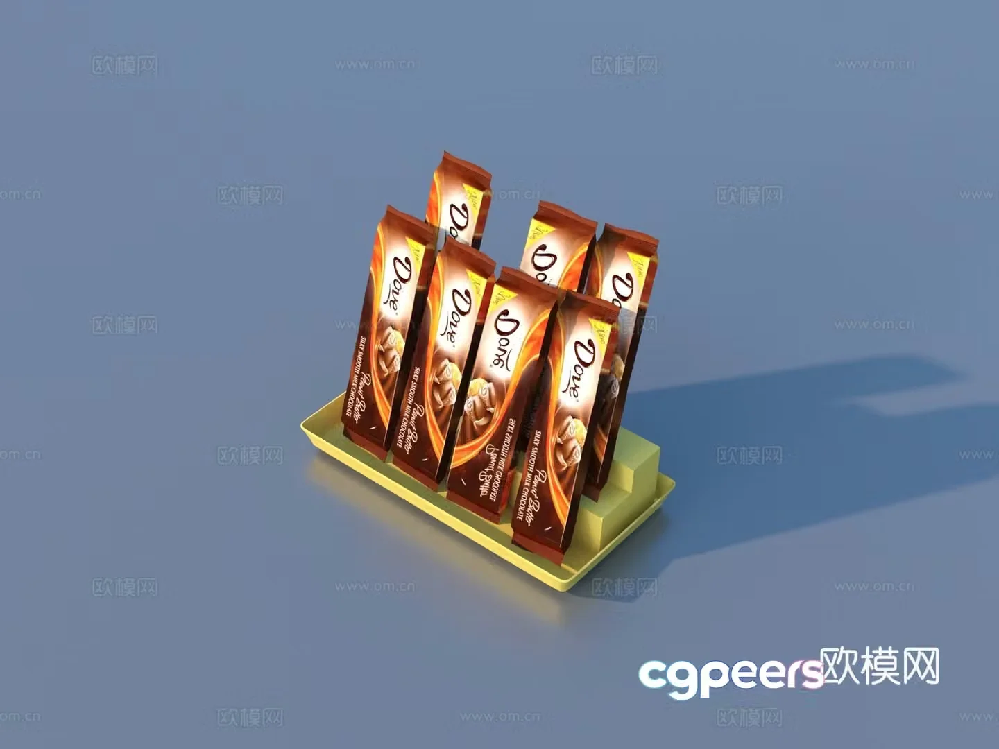 Snacks Packaging Bags Food Box 3D Model