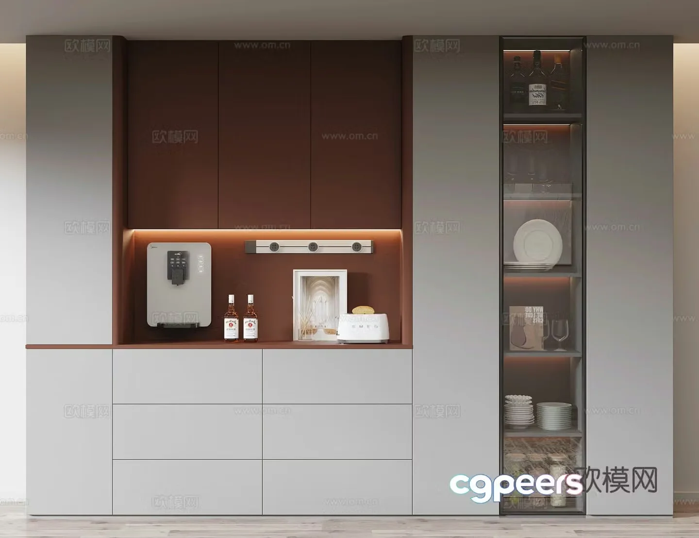 Modern sideboard 3D model