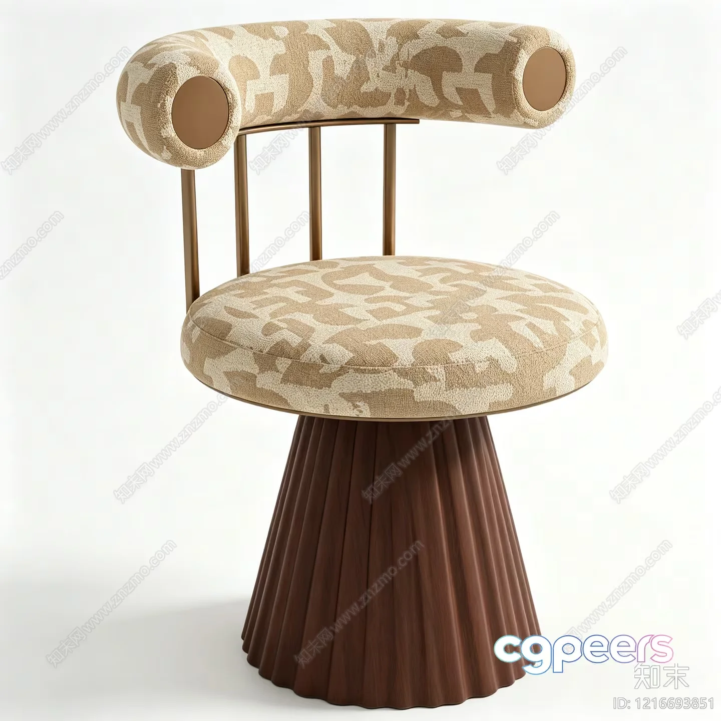 Modern Armchair 3D Model – 15531 – VRAY Render
