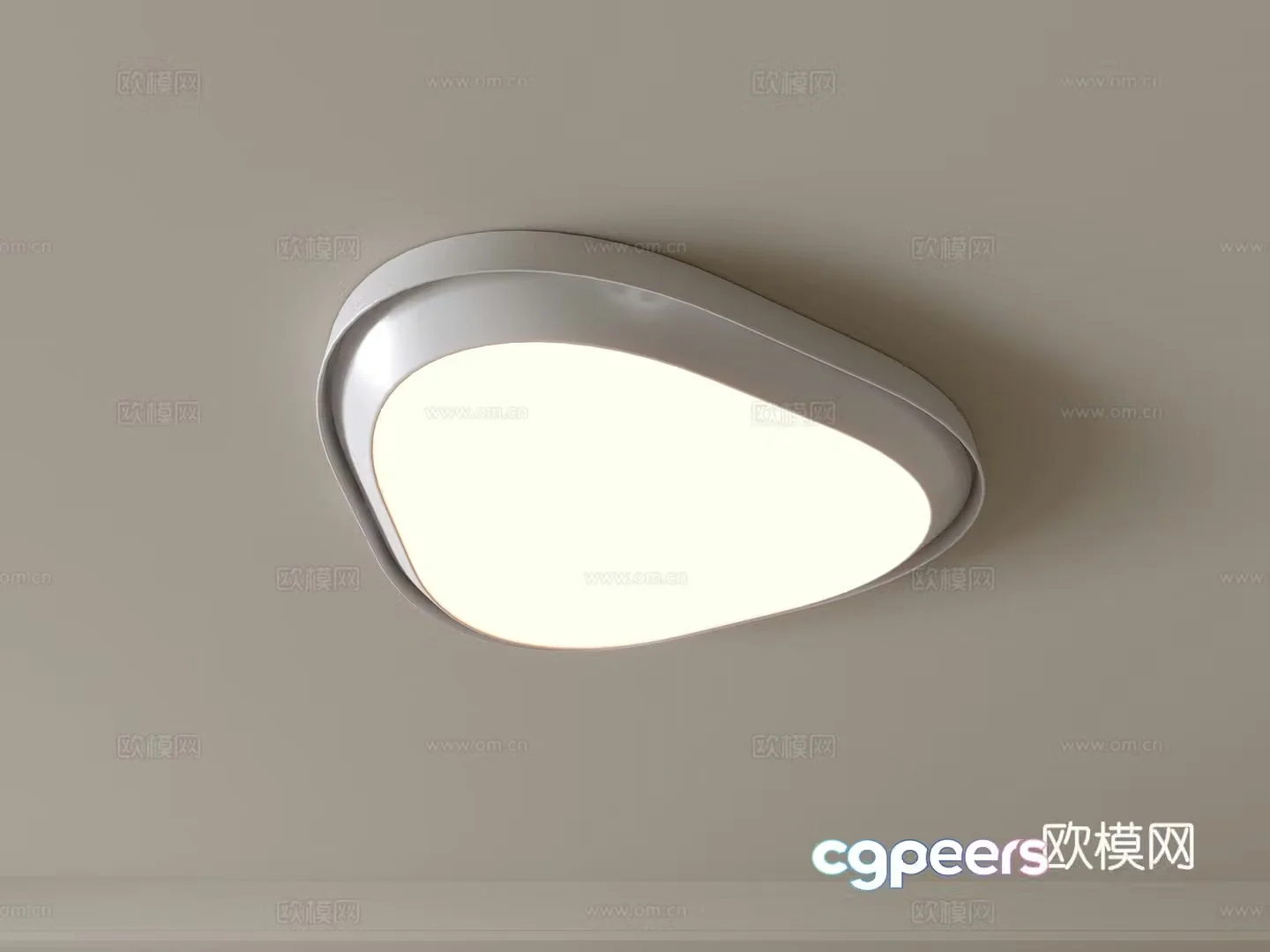 Modern ceiling lamp Geometric ceiling lamp Bedroom lamp Artistic shaped lamp Fashion living room lamp 3D model
