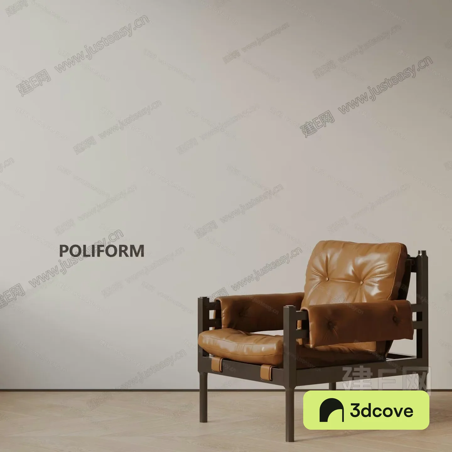 Brown Leather Armchair