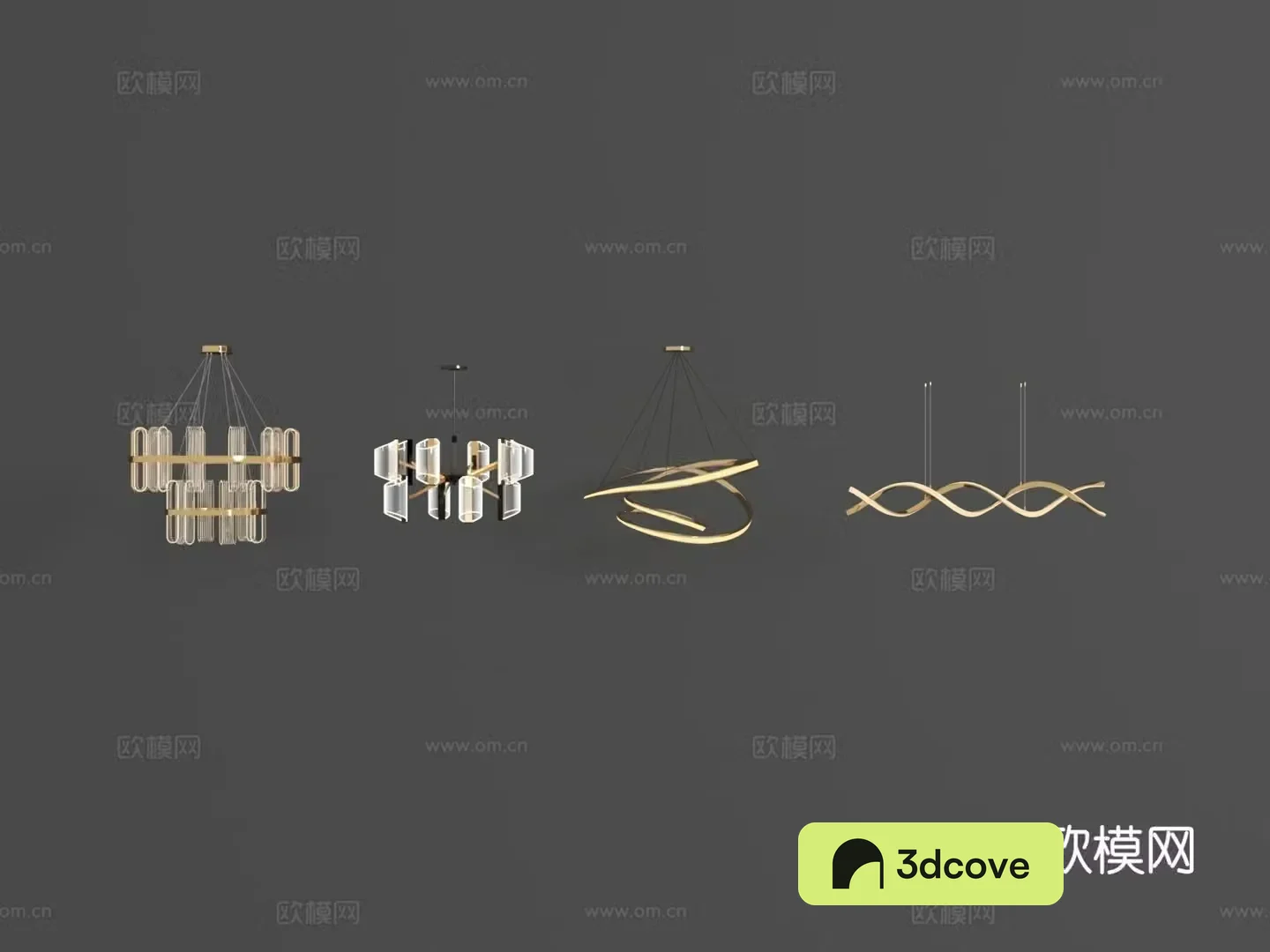 Light luxury crystal chandelier line chandelier