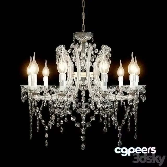 3ds Max Free – Chandelier DUE EFFE
