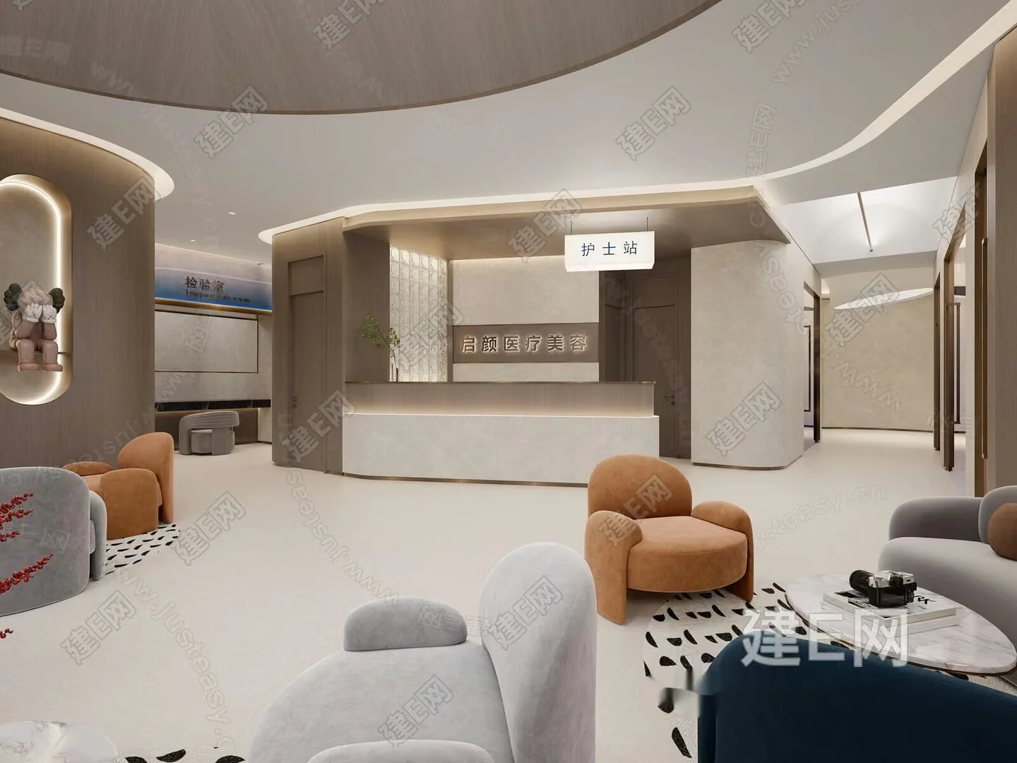 Modern Office Space 3D Model – 16369 – VRAY Render