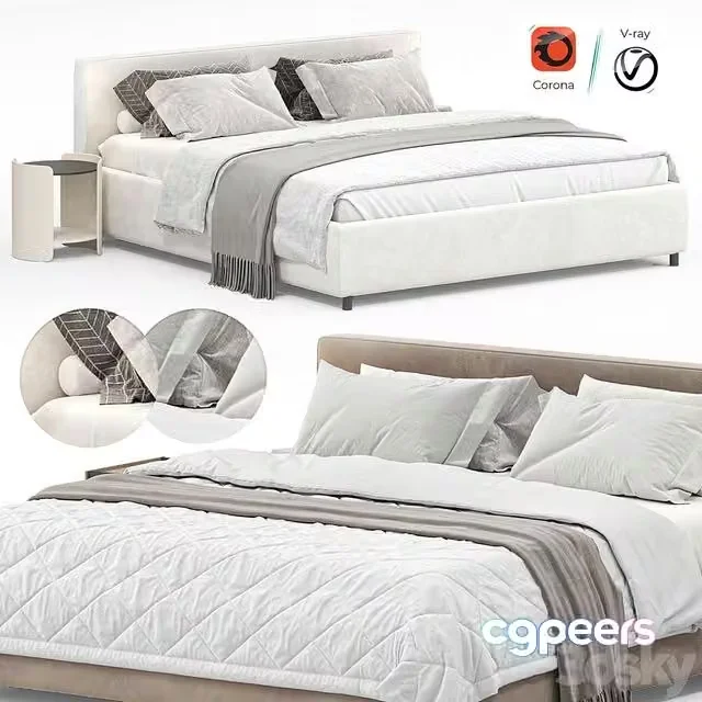 3ds Max Free – Luiza Bed Grand by Askona