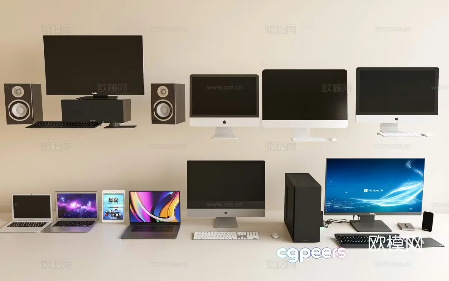 Desktop computer Apple computer all-in-one computer computer audio 3d model