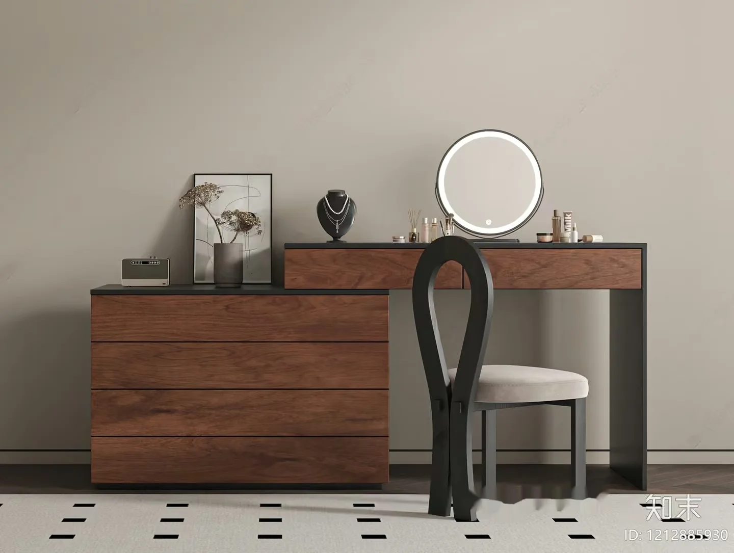 Modern Dressing Table 3D Model – 4802 – VRAY Render