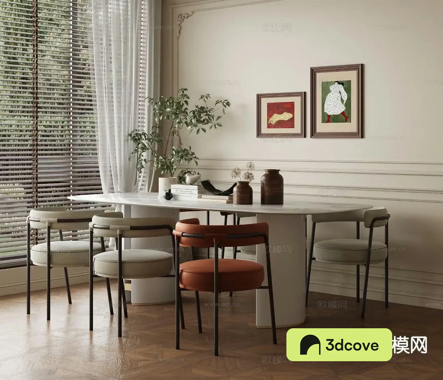 Medieval style dining table and chairs