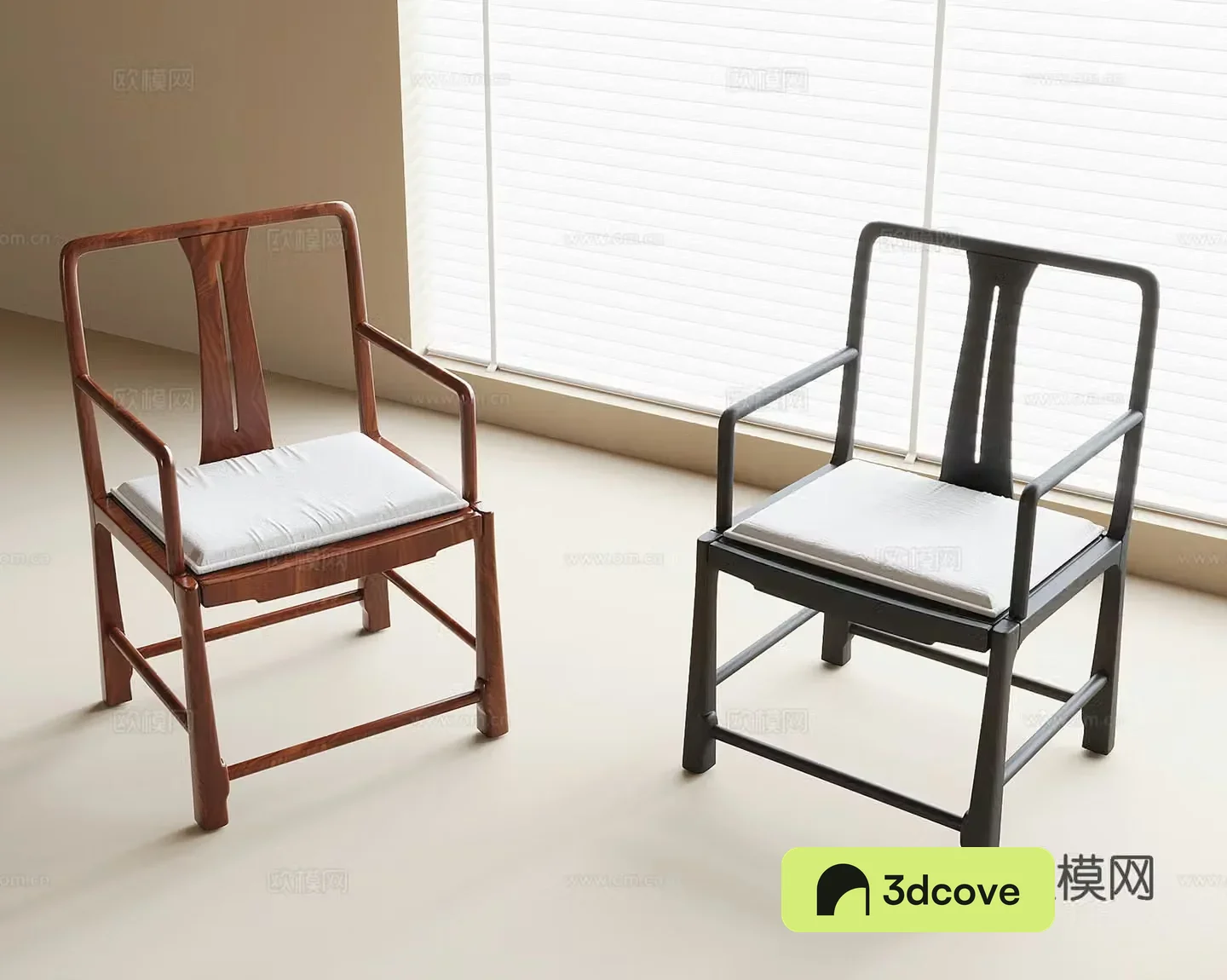 New Chinese dining chair single chair book chair tea chair