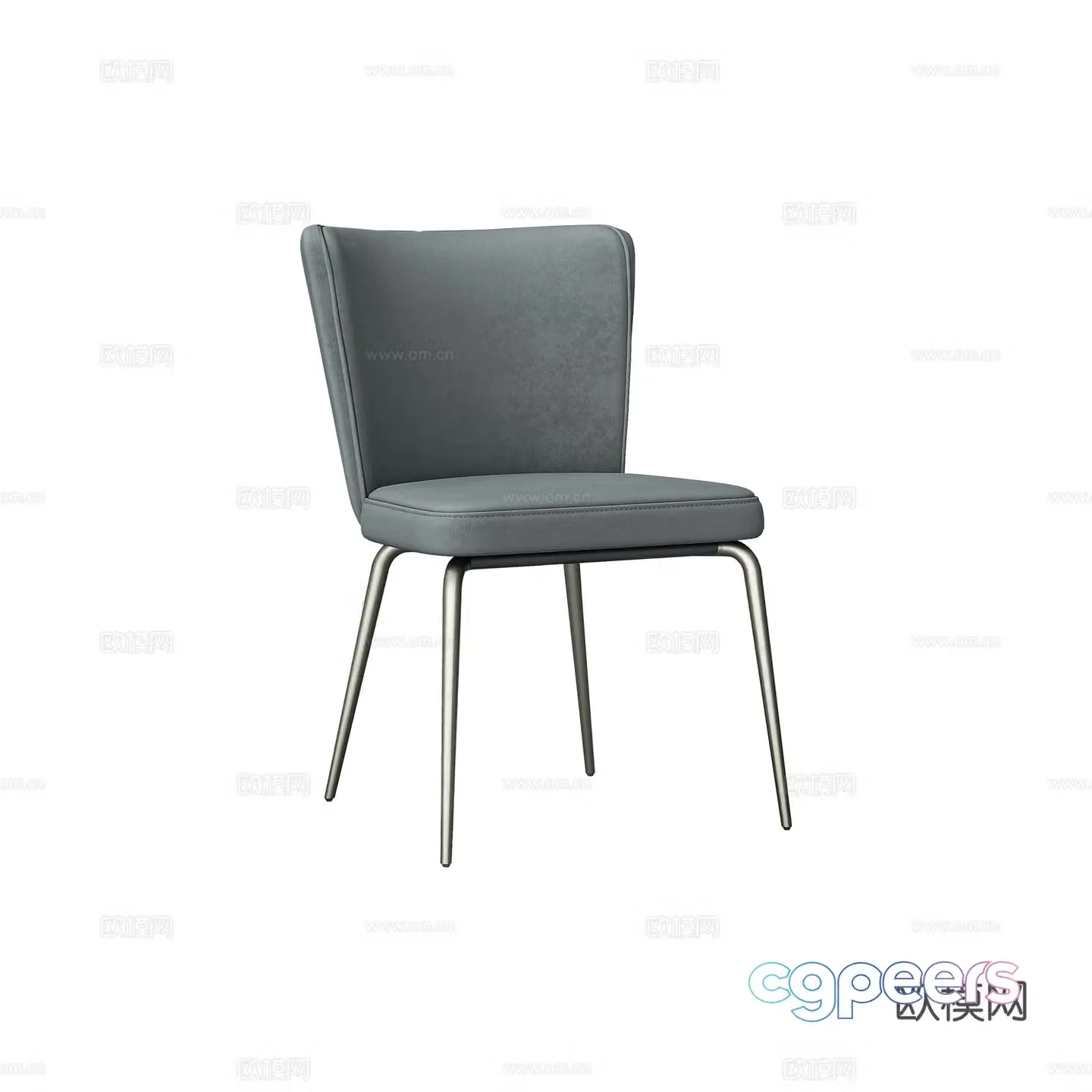 Modern minimalist chair dining chair 3d model