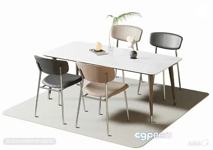 Modern Dining Room 3D Model – 7120 – VRAY Render