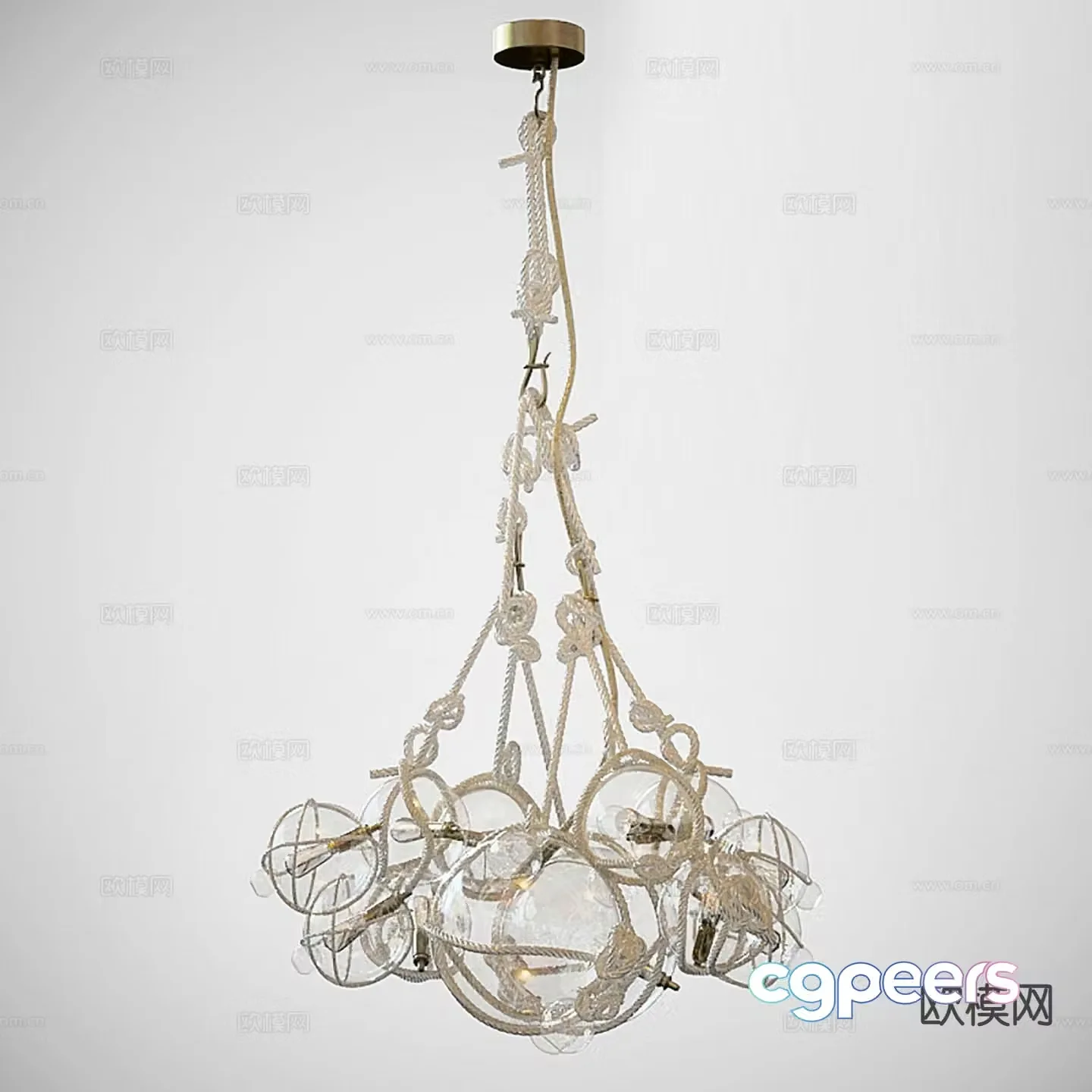 Nordic chandelier dining room chandelier 3d model