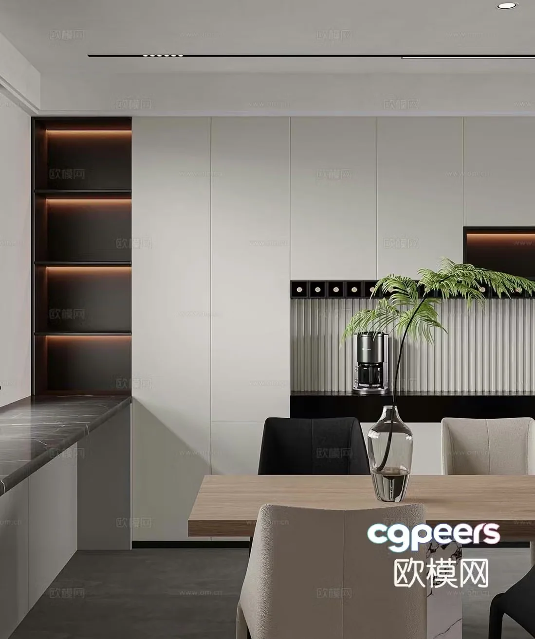Modern sideboard 3d model