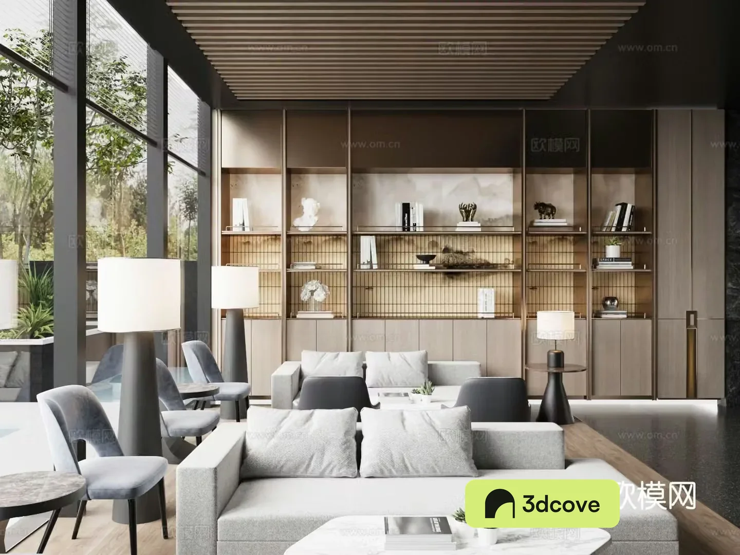 Modern Sales Office Negotiation Office