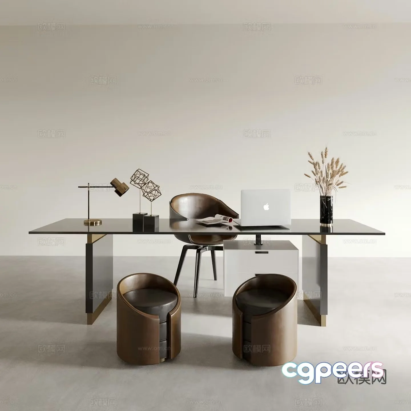 Modern desk chair 3d model