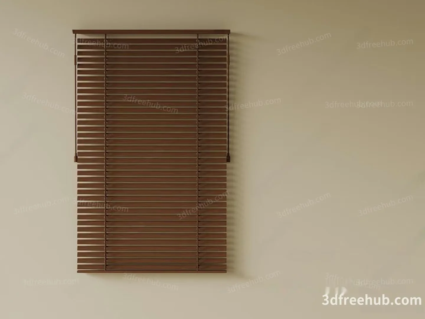 Wooden Blinds 3D Model – 19322 – VRAY Render