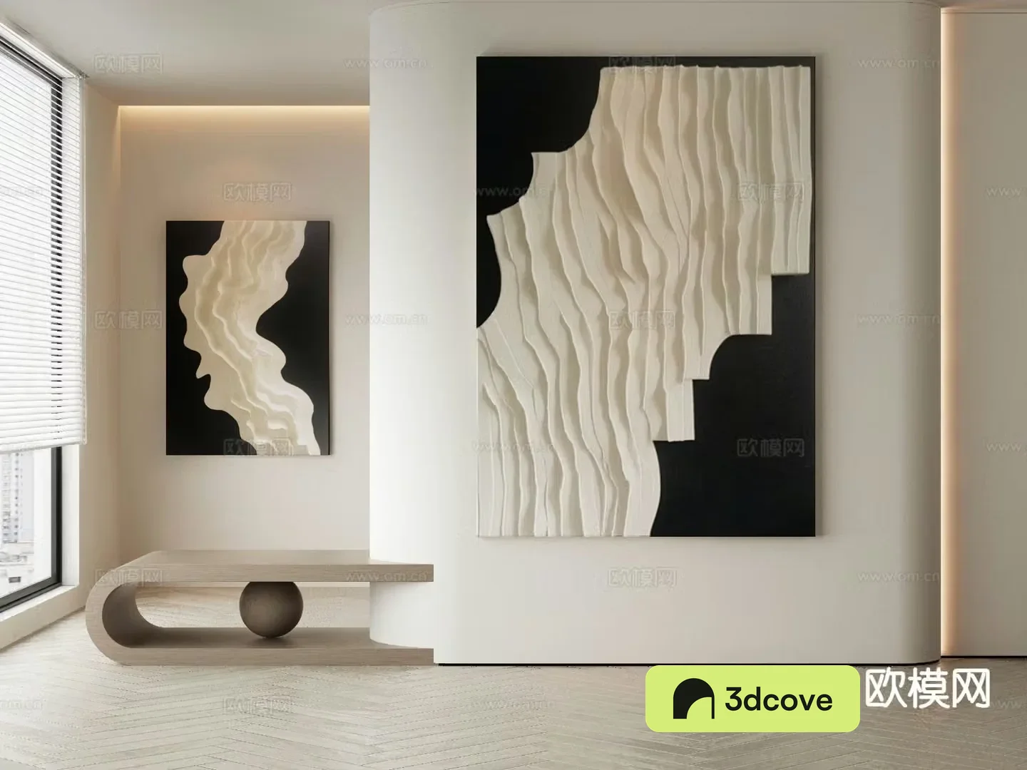 Modern texture painting decorative painting