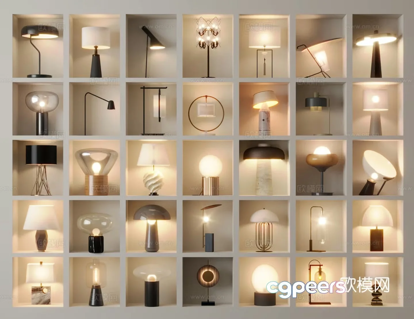Modern desk lamp decorative lamp 3d model