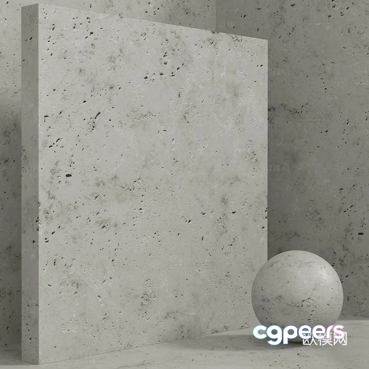 Clean water concrete 3d model