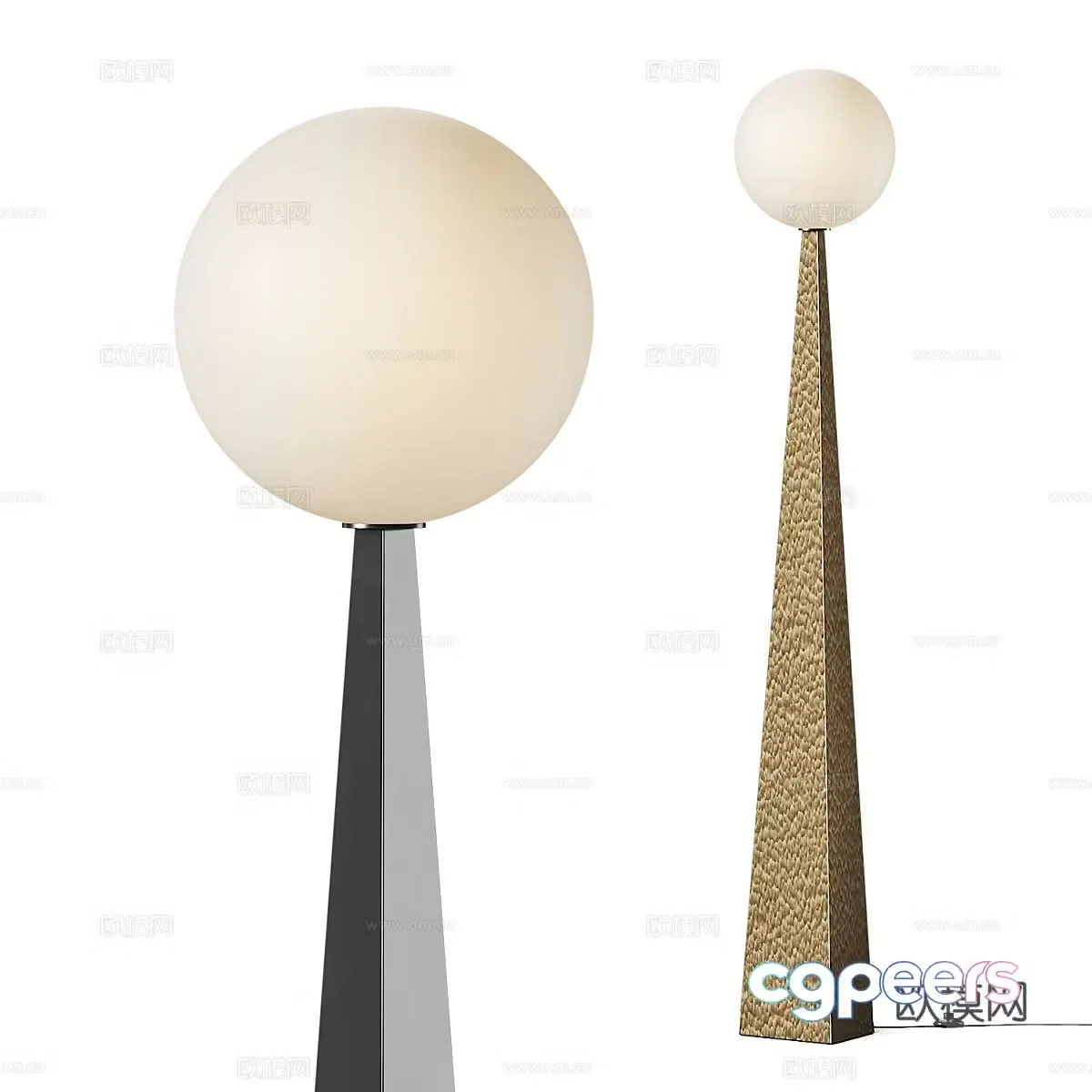 Modern light luxury minimalist floor lamp 3D model
