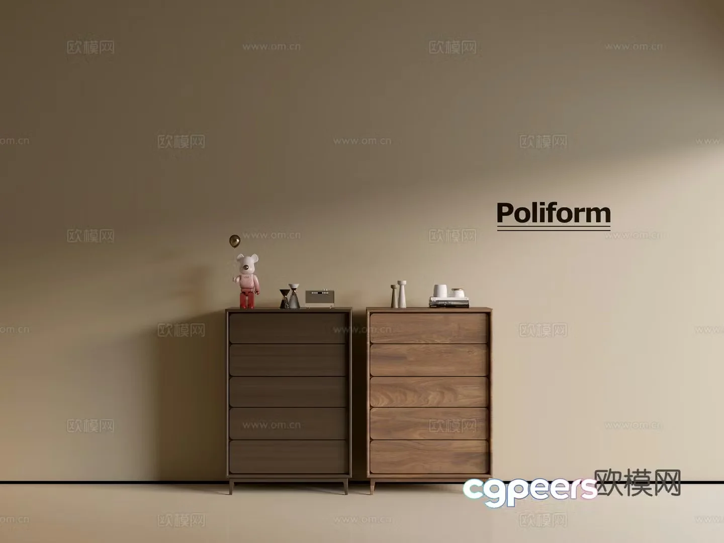 Modern wood grain cabinet ins wind minimalist wind cabinet whole cabinet sideboard balcony cabinet storage 3D model