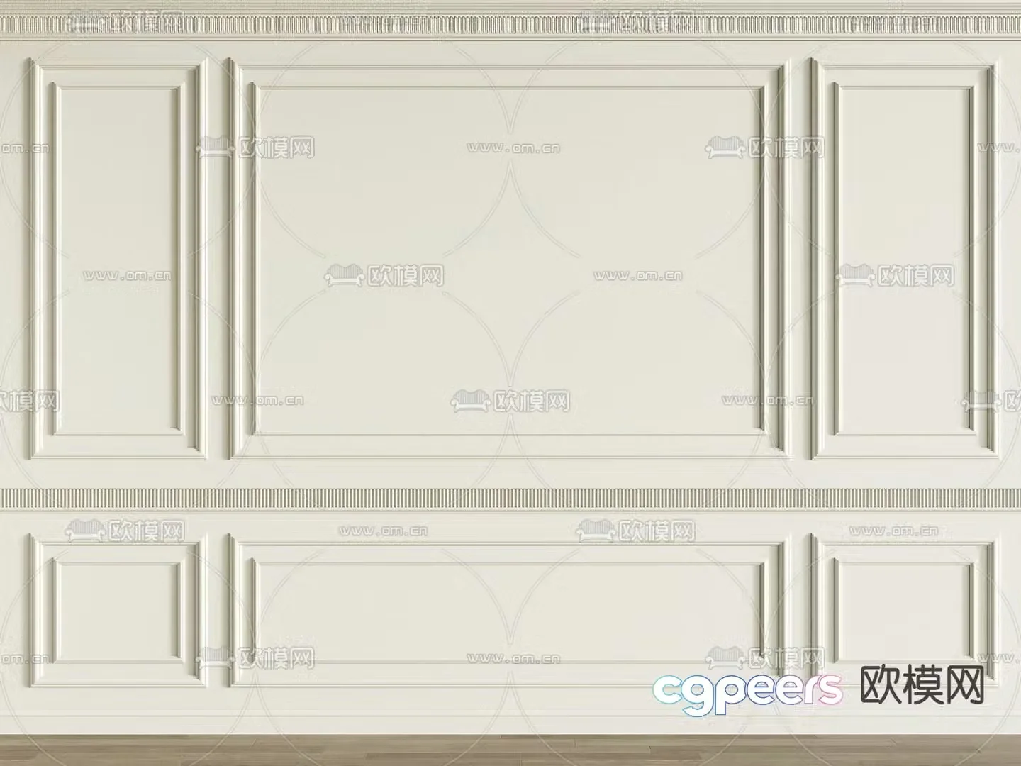 French wall panel Great Wall board Line 3D model