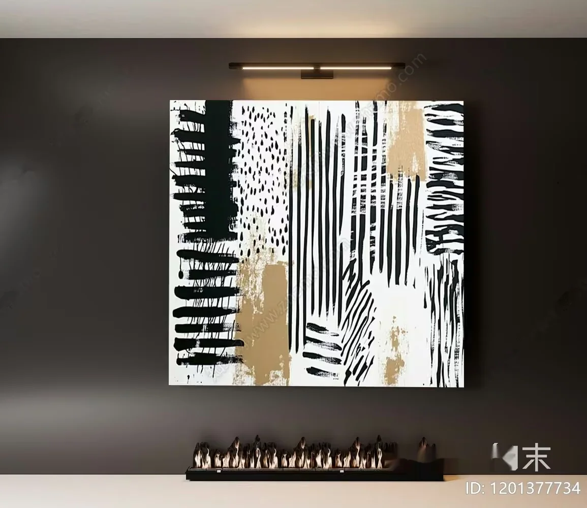 Abstract Artwork 3D Model – 15945 – VRAY Render