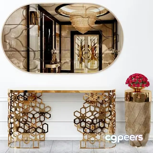 3ds Max Free – Longhi console table