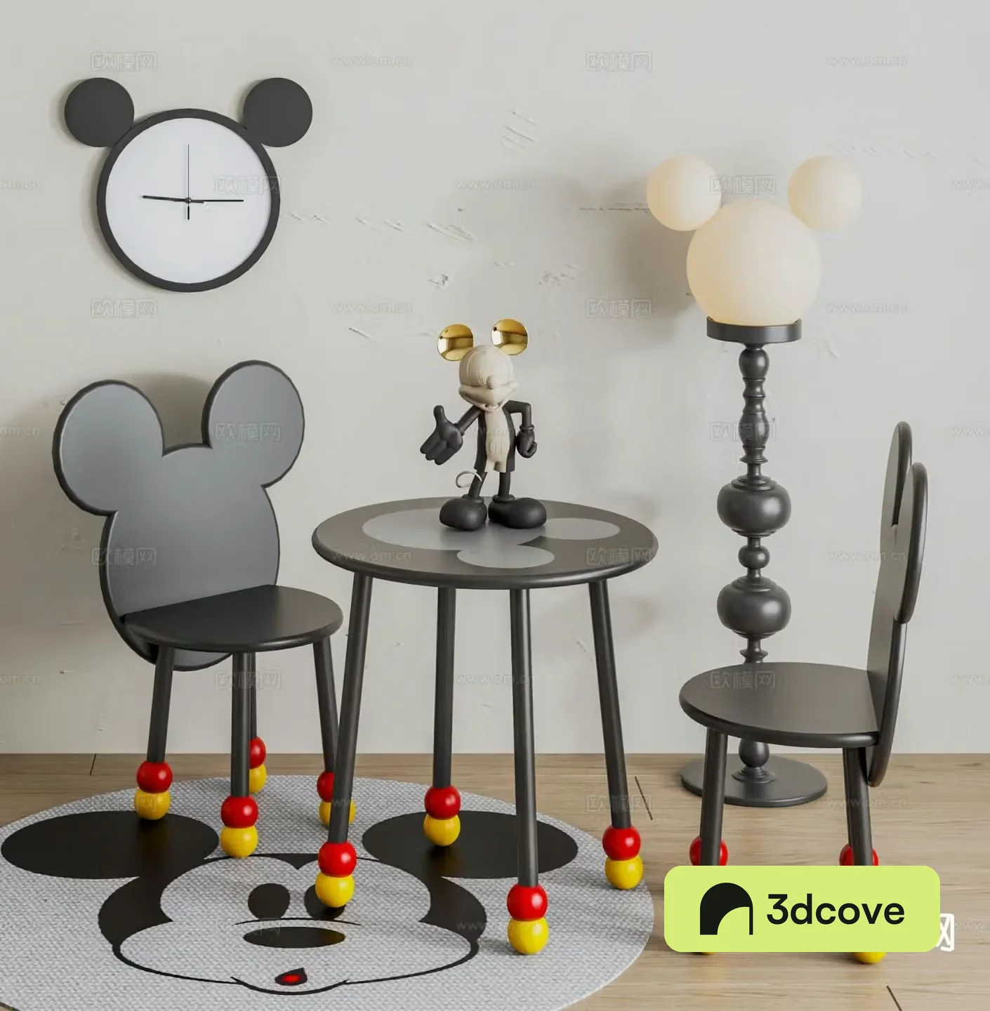 Modern Mickey Chair Children’s Table and Chair