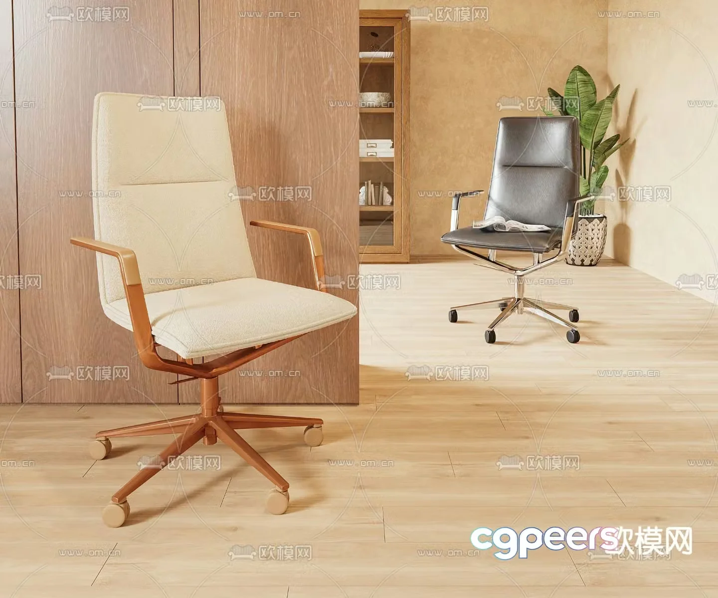 Office chair staff chair executive chair 3d model