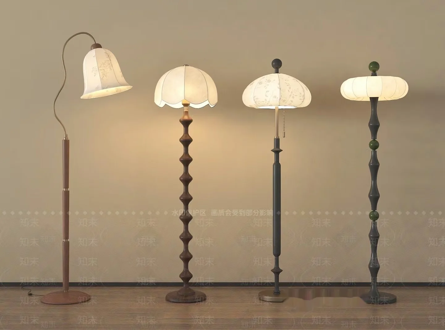 Floor Lamps 3D Model – 13709 – VRAY Render