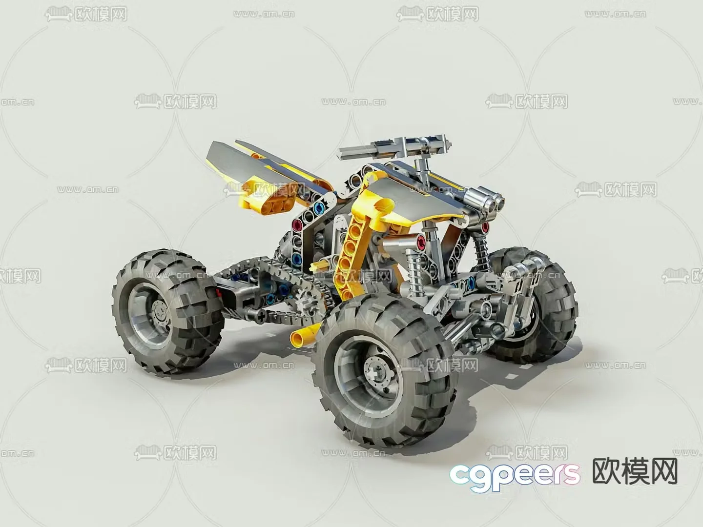Four wheeler toy car children’s toys 3d model