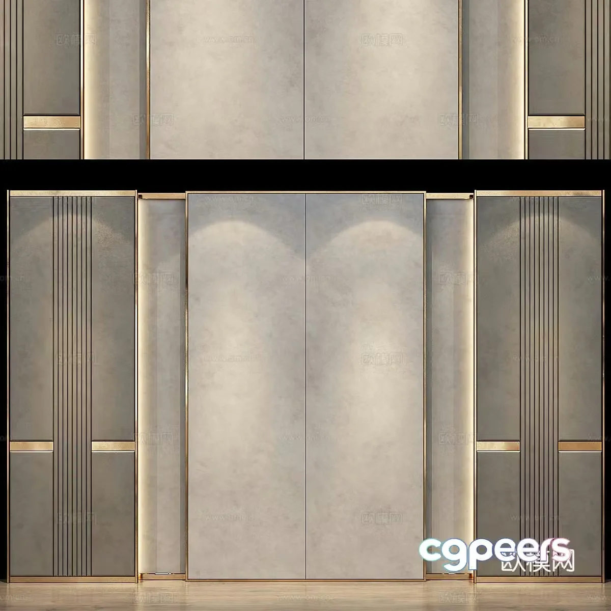 Background wall 3d model