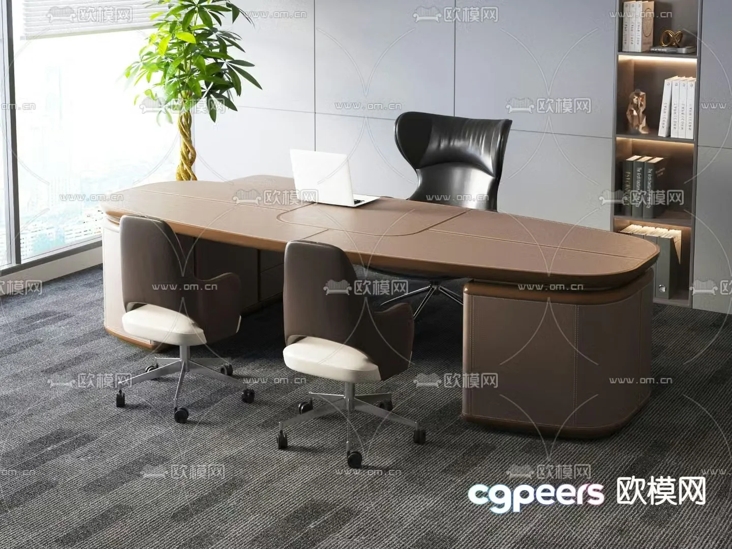 Executive desk boss desk executive desk 3d model