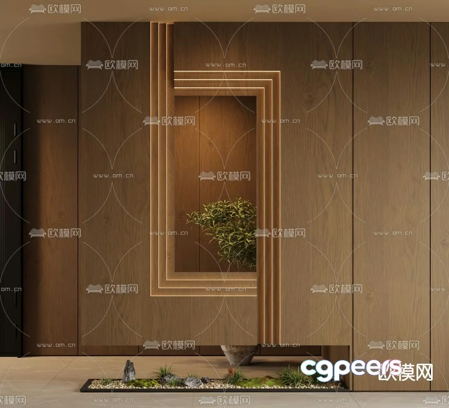 Entrance partition sketch 3d model