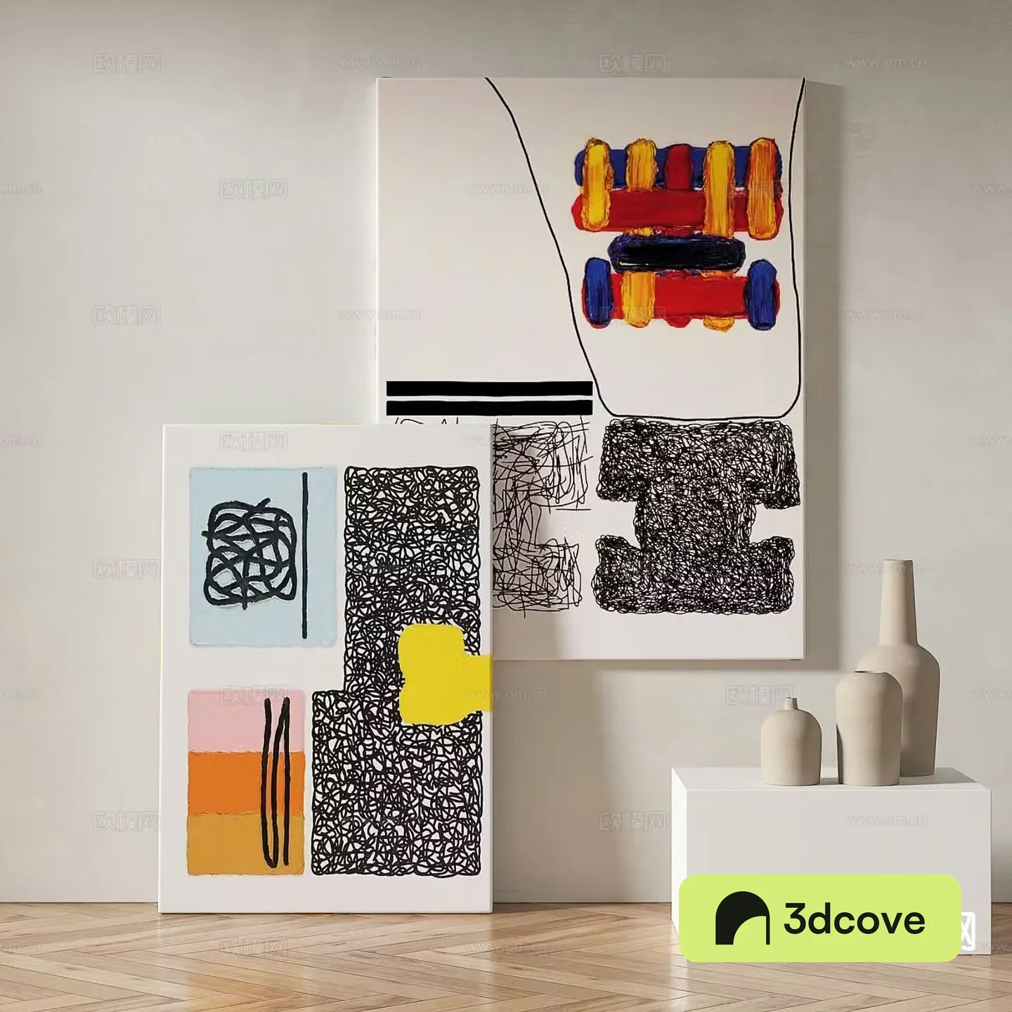 Modern abstract painting decorative painting