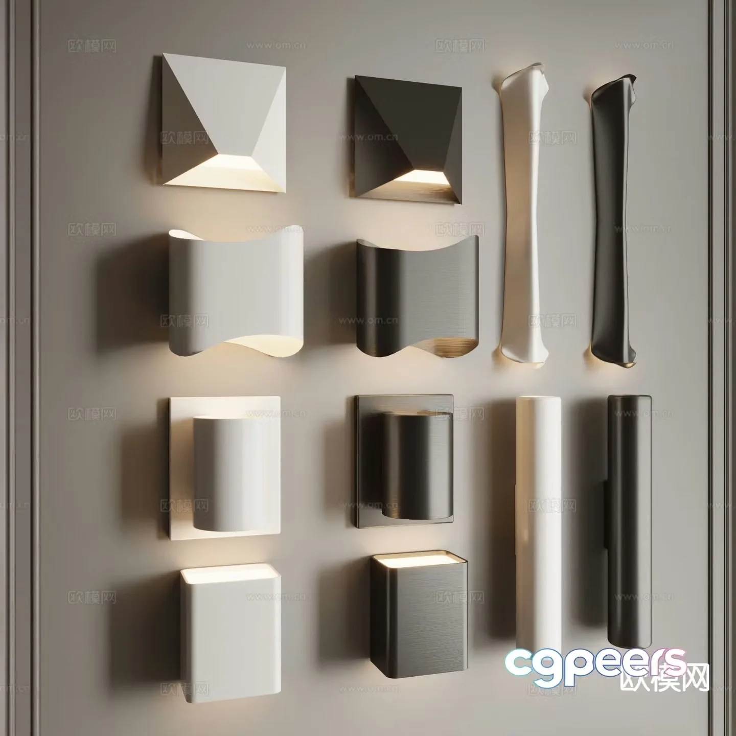 Modern wall lamp bedside lamp 3d model