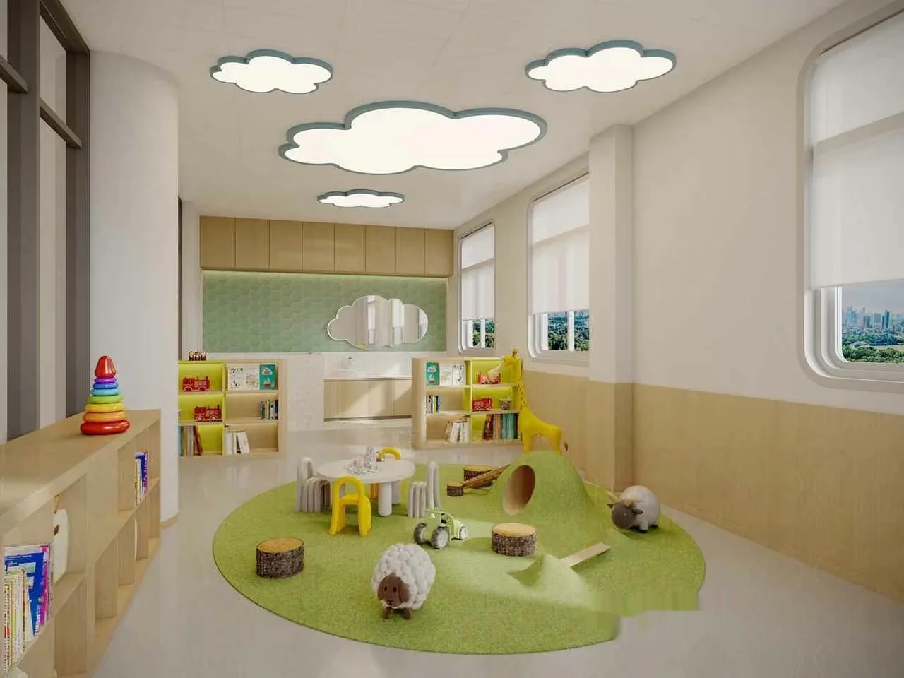 Cloud-Shaped Lights 3D Model – 4485 – CORONA Render