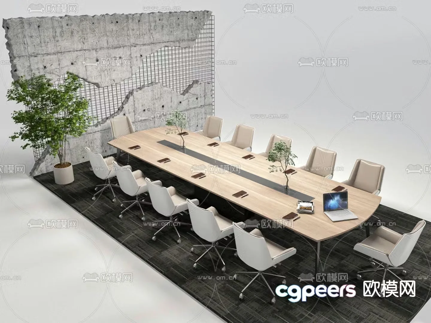 Modern conference table conference table 3d model