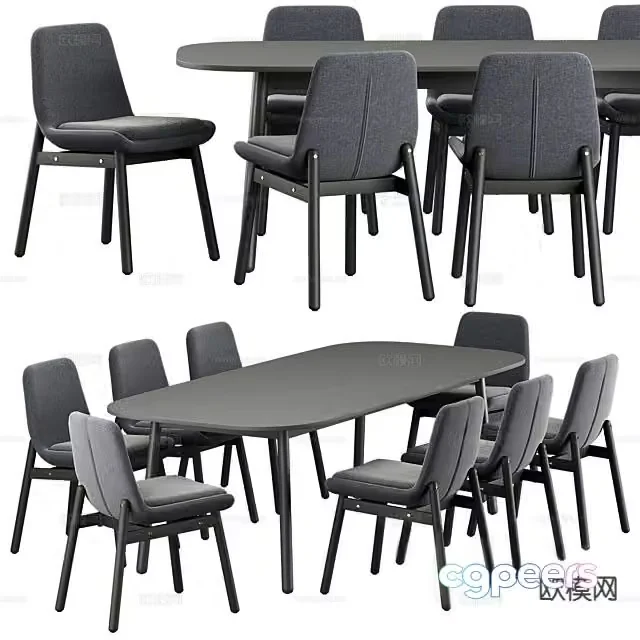 Modern conference table 3d model