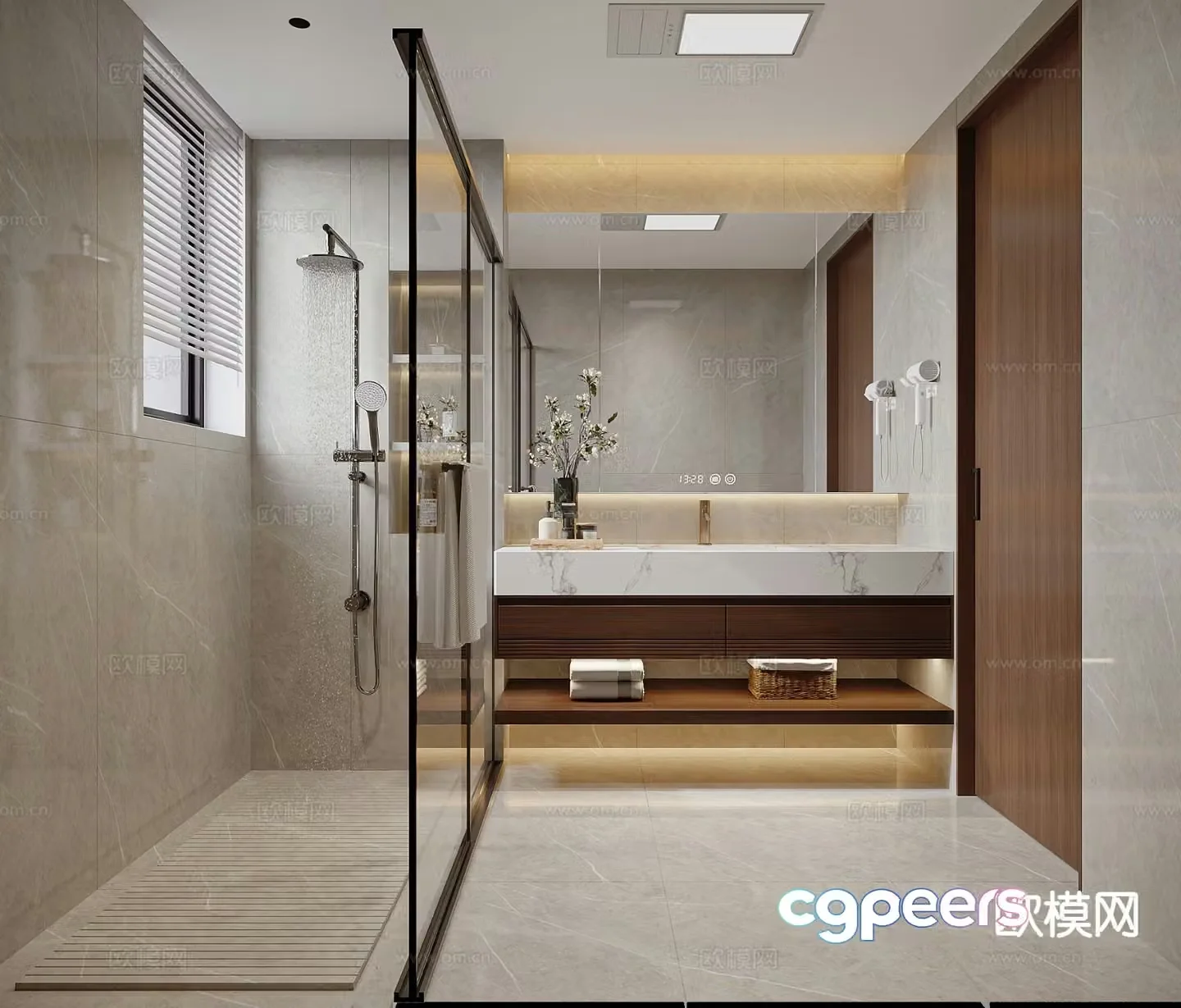 Modern bathroom bathroom 3d model