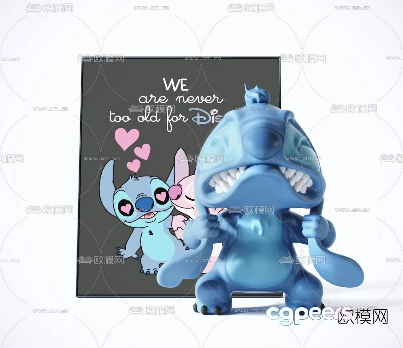 Modern Lilo and Stitch children’s toy 3d model